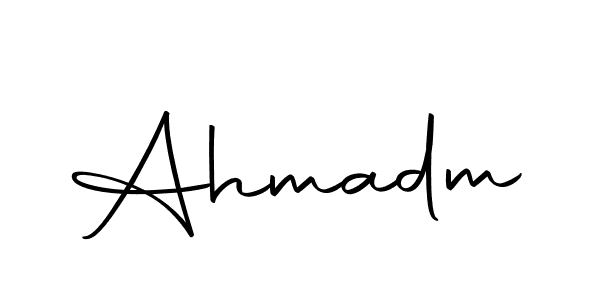 Create a beautiful signature design for name Ahmadm. With this signature (Autography-DOLnW) fonts, you can make a handwritten signature for free. Ahmadm signature style 10 images and pictures png