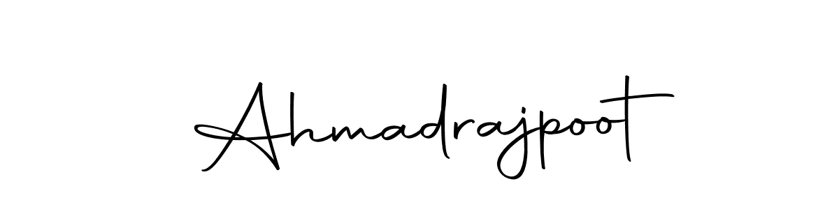 How to make Ahmadrajpoot name signature. Use Autography-DOLnW style for creating short signs online. This is the latest handwritten sign. Ahmadrajpoot signature style 10 images and pictures png