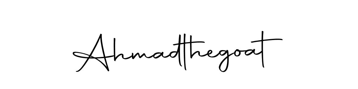 Design your own signature with our free online signature maker. With this signature software, you can create a handwritten (Autography-DOLnW) signature for name Ahmadthegoat. Ahmadthegoat signature style 10 images and pictures png