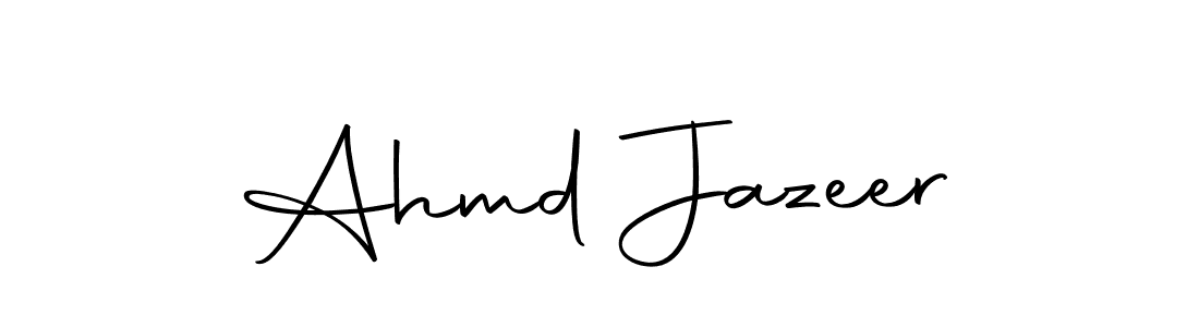 You should practise on your own different ways (Autography-DOLnW) to write your name (Ahmd Jazeer) in signature. don't let someone else do it for you. Ahmd Jazeer signature style 10 images and pictures png