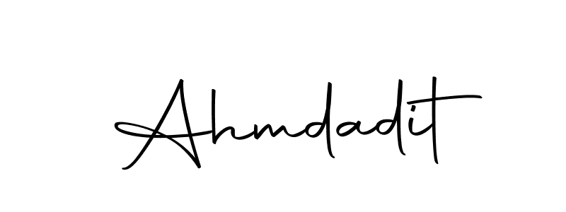 if you are searching for the best signature style for your name Ahmdadit. so please give up your signature search. here we have designed multiple signature styles  using Autography-DOLnW. Ahmdadit signature style 10 images and pictures png