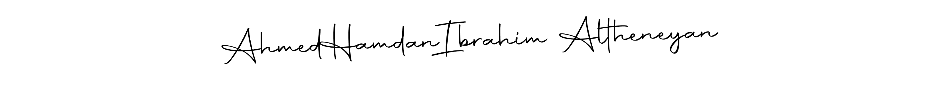 You should practise on your own different ways (Autography-DOLnW) to write your name (Ahmed  Hamdan  Ibrahim Altheneyan) in signature. don't let someone else do it for you. Ahmed  Hamdan  Ibrahim Altheneyan signature style 10 images and pictures png