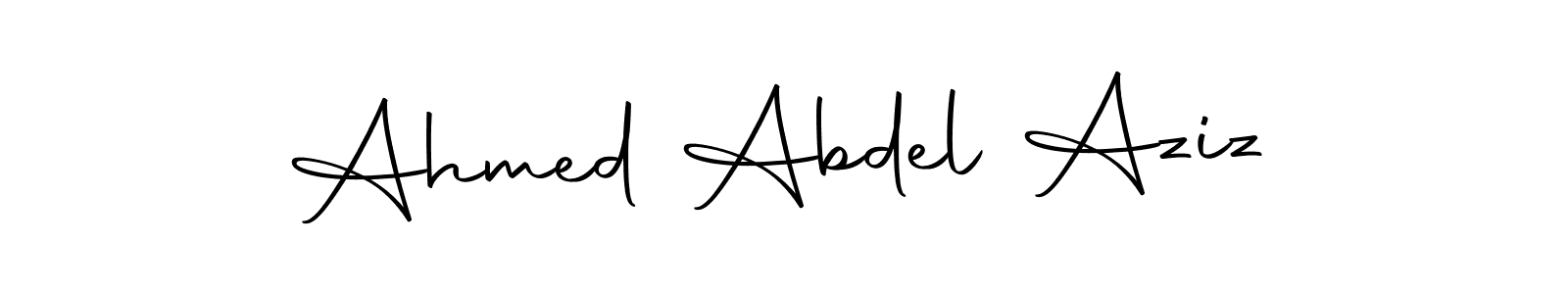 Make a beautiful signature design for name Ahmed Abdel Aziz. With this signature (Autography-DOLnW) style, you can create a handwritten signature for free. Ahmed Abdel Aziz signature style 10 images and pictures png