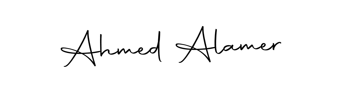 Ahmed Alamer stylish signature style. Best Handwritten Sign (Autography-DOLnW) for my name. Handwritten Signature Collection Ideas for my name Ahmed Alamer. Ahmed Alamer signature style 10 images and pictures png