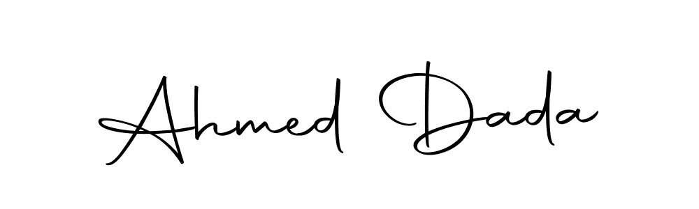 Use a signature maker to create a handwritten signature online. With this signature software, you can design (Autography-DOLnW) your own signature for name Ahmed Dada. Ahmed Dada signature style 10 images and pictures png