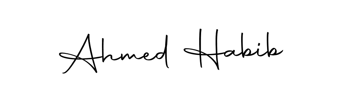 Also we have Ahmed Habib name is the best signature style. Create professional handwritten signature collection using Autography-DOLnW autograph style. Ahmed Habib signature style 10 images and pictures png