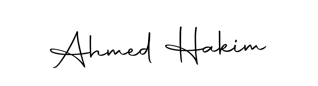 Make a beautiful signature design for name Ahmed Hakim. With this signature (Autography-DOLnW) style, you can create a handwritten signature for free. Ahmed Hakim signature style 10 images and pictures png