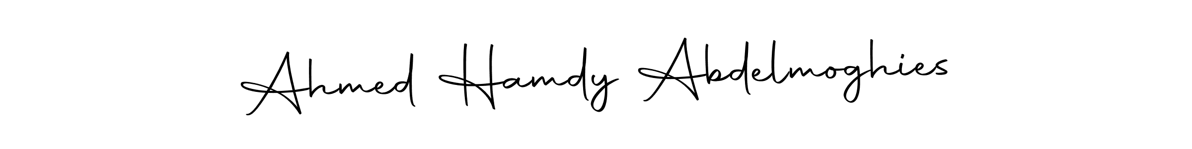 You should practise on your own different ways (Autography-DOLnW) to write your name (Ahmed Hamdy Abdelmoghies) in signature. don't let someone else do it for you. Ahmed Hamdy Abdelmoghies signature style 10 images and pictures png