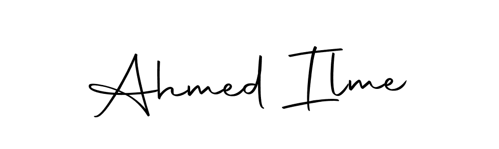 How to make Ahmed Ilme signature? Autography-DOLnW is a professional autograph style. Create handwritten signature for Ahmed Ilme name. Ahmed Ilme signature style 10 images and pictures png