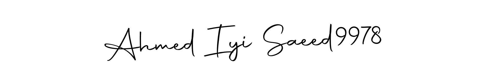 Here are the top 10 professional signature styles for the name Ahmed Iyi Saeed9978. These are the best autograph styles you can use for your name. Ahmed Iyi Saeed9978 signature style 10 images and pictures png