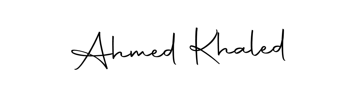 Use a signature maker to create a handwritten signature online. With this signature software, you can design (Autography-DOLnW) your own signature for name Ahmed Khaled. Ahmed Khaled signature style 10 images and pictures png