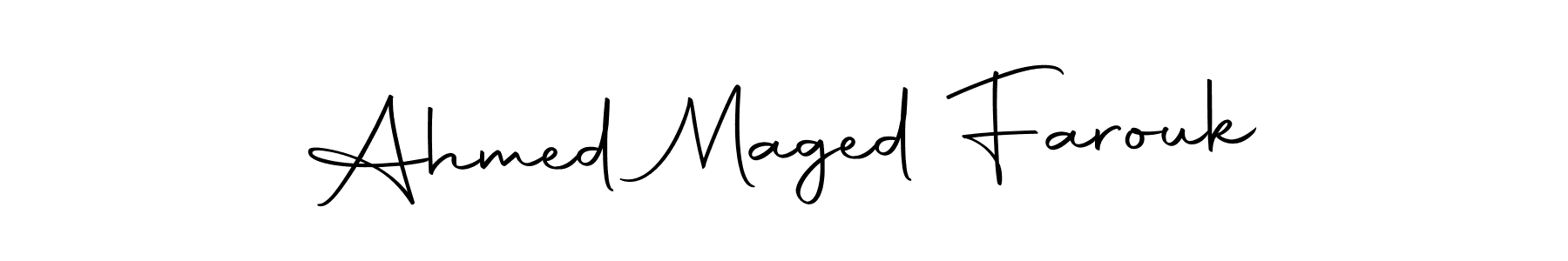 Similarly Autography-DOLnW is the best handwritten signature design. Signature creator online .You can use it as an online autograph creator for name Ahmed Maged Farouk. Ahmed Maged Farouk signature style 10 images and pictures png