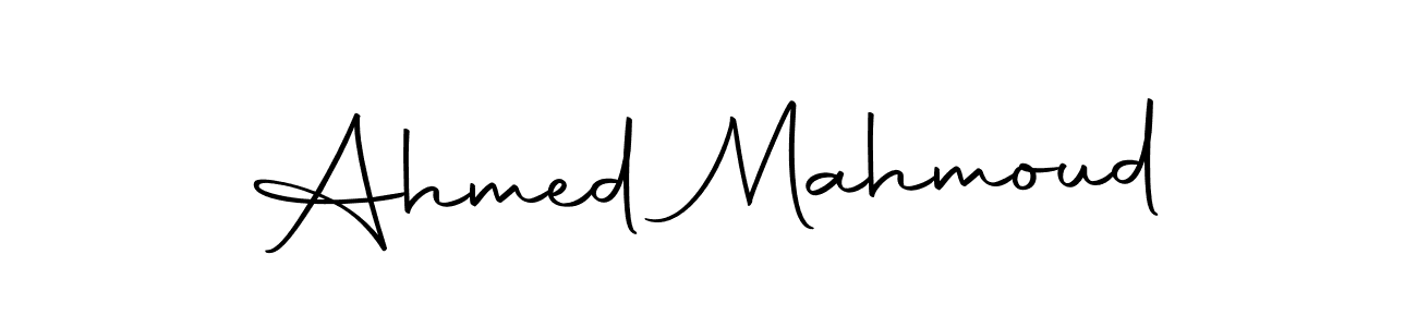 How to make Ahmed Mahmoud name signature. Use Autography-DOLnW style for creating short signs online. This is the latest handwritten sign. Ahmed Mahmoud signature style 10 images and pictures png