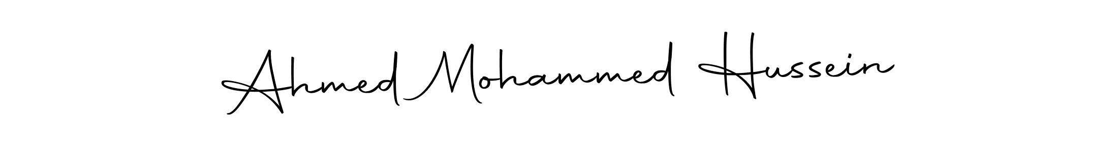 if you are searching for the best signature style for your name Ahmed Mohammed Hussein. so please give up your signature search. here we have designed multiple signature styles  using Autography-DOLnW. Ahmed Mohammed Hussein signature style 10 images and pictures png