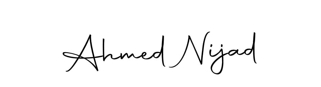 You can use this online signature creator to create a handwritten signature for the name Ahmed Nijad. This is the best online autograph maker. Ahmed Nijad signature style 10 images and pictures png