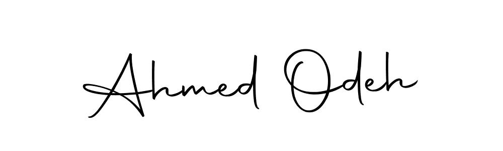Design your own signature with our free online signature maker. With this signature software, you can create a handwritten (Autography-DOLnW) signature for name Ahmed Odeh. Ahmed Odeh signature style 10 images and pictures png