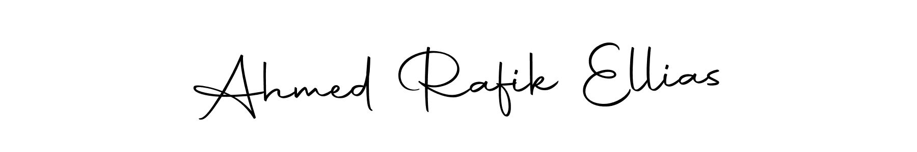 Create a beautiful signature design for name Ahmed Rafik Ellias. With this signature (Autography-DOLnW) fonts, you can make a handwritten signature for free. Ahmed Rafik Ellias signature style 10 images and pictures png