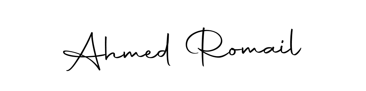 Ahmed Romail stylish signature style. Best Handwritten Sign (Autography-DOLnW) for my name. Handwritten Signature Collection Ideas for my name Ahmed Romail. Ahmed Romail signature style 10 images and pictures png