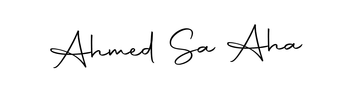 Make a beautiful signature design for name Ahmed Sa Aha. With this signature (Autography-DOLnW) style, you can create a handwritten signature for free. Ahmed Sa Aha signature style 10 images and pictures png