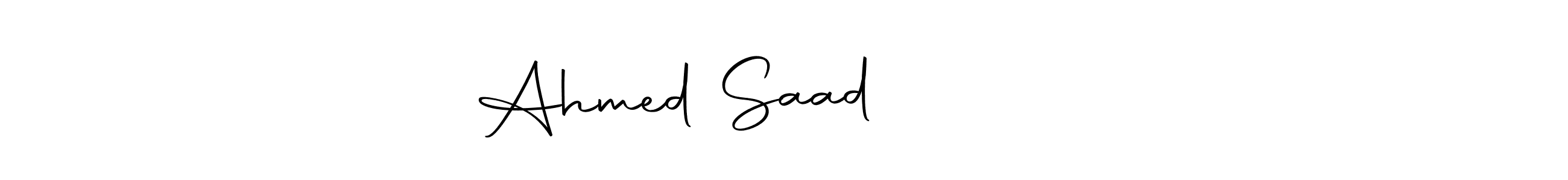 This is the best signature style for the Ahmed Saad احمد سعد name. Also you like these signature font (Autography-DOLnW). Mix name signature. Ahmed Saad احمد سعد signature style 10 images and pictures png