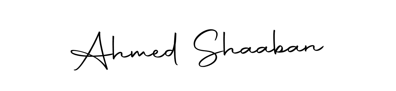 How to make Ahmed Shaaban name signature. Use Autography-DOLnW style for creating short signs online. This is the latest handwritten sign. Ahmed Shaaban signature style 10 images and pictures png