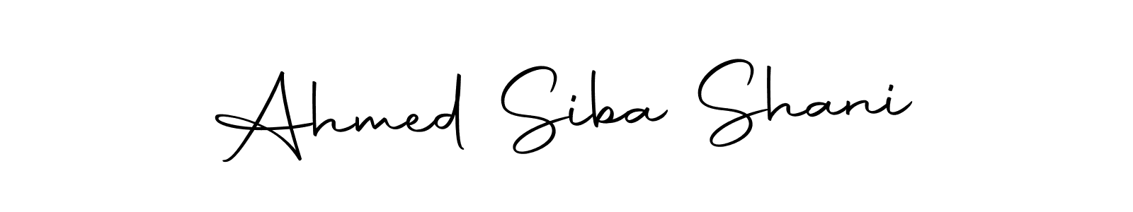 Make a short Ahmed Siba Shani signature style. Manage your documents anywhere anytime using Autography-DOLnW. Create and add eSignatures, submit forms, share and send files easily. Ahmed Siba Shani signature style 10 images and pictures png