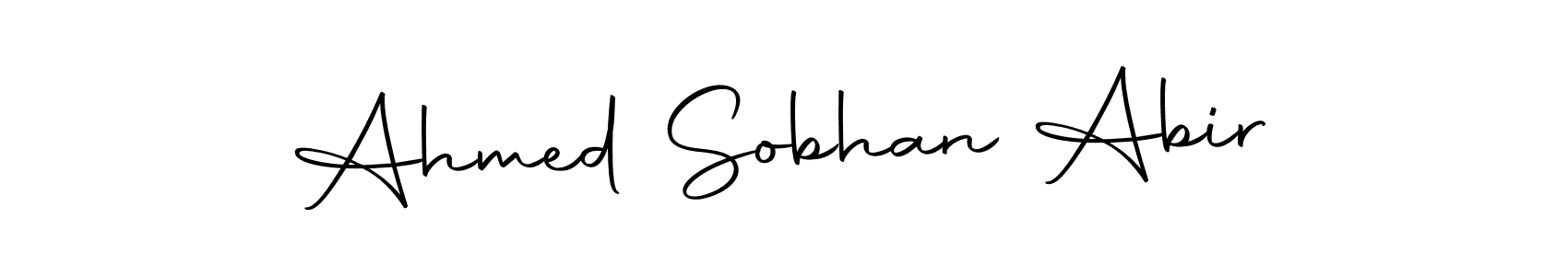 How to make Ahmed Sobhan Abir signature? Autography-DOLnW is a professional autograph style. Create handwritten signature for Ahmed Sobhan Abir name. Ahmed Sobhan Abir signature style 10 images and pictures png