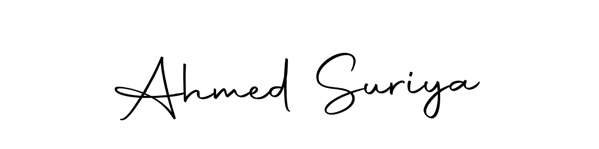 Design your own signature with our free online signature maker. With this signature software, you can create a handwritten (Autography-DOLnW) signature for name Ahmed Suriya. Ahmed Suriya signature style 10 images and pictures png