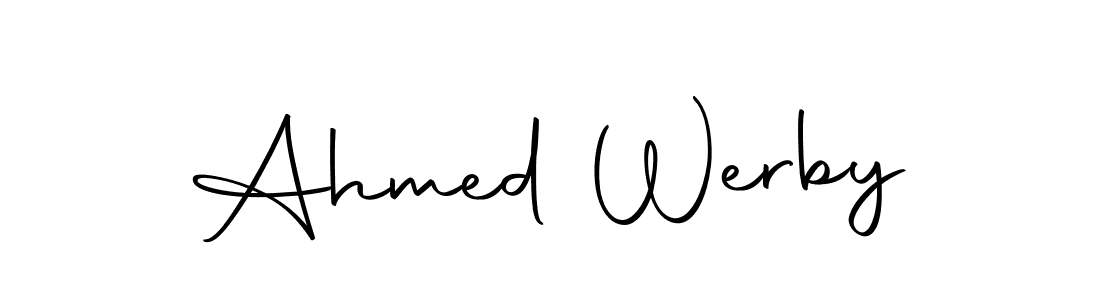 Ahmed Werby stylish signature style. Best Handwritten Sign (Autography-DOLnW) for my name. Handwritten Signature Collection Ideas for my name Ahmed Werby. Ahmed Werby signature style 10 images and pictures png