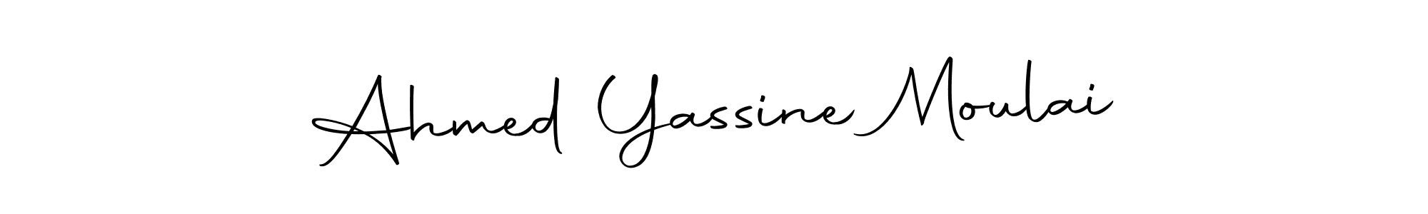 Also we have Ahmed Yassine Moulai name is the best signature style. Create professional handwritten signature collection using Autography-DOLnW autograph style. Ahmed Yassine Moulai signature style 10 images and pictures png