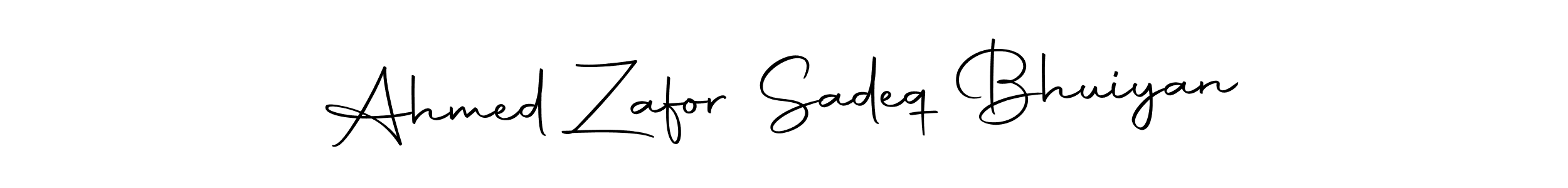 Ahmed Zafor Sadeq Bhuiyan stylish signature style. Best Handwritten Sign (Autography-DOLnW) for my name. Handwritten Signature Collection Ideas for my name Ahmed Zafor Sadeq Bhuiyan. Ahmed Zafor Sadeq Bhuiyan signature style 10 images and pictures png