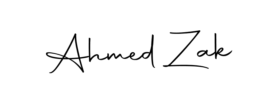 Design your own signature with our free online signature maker. With this signature software, you can create a handwritten (Autography-DOLnW) signature for name Ahmed Zak. Ahmed Zak signature style 10 images and pictures png