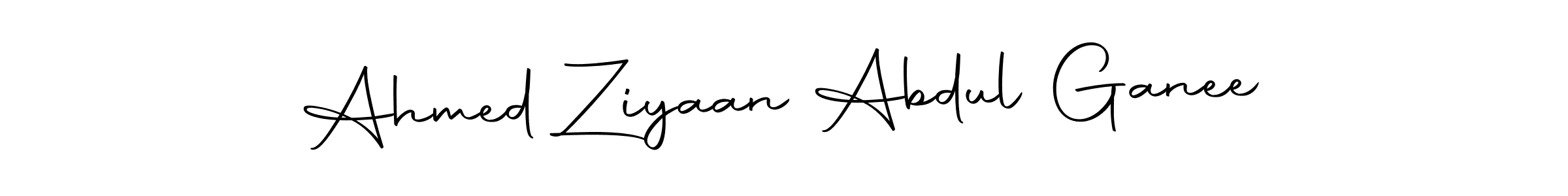 Ahmed Ziyaan Abdul Ganee stylish signature style. Best Handwritten Sign (Autography-DOLnW) for my name. Handwritten Signature Collection Ideas for my name Ahmed Ziyaan Abdul Ganee. Ahmed Ziyaan Abdul Ganee signature style 10 images and pictures png