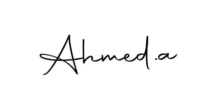 You can use this online signature creator to create a handwritten signature for the name Ahmed.a. This is the best online autograph maker. Ahmed.a signature style 10 images and pictures png