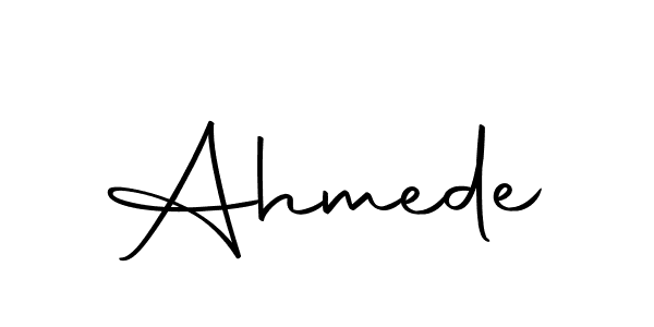 Also we have Ahmede name is the best signature style. Create professional handwritten signature collection using Autography-DOLnW autograph style. Ahmede signature style 10 images and pictures png