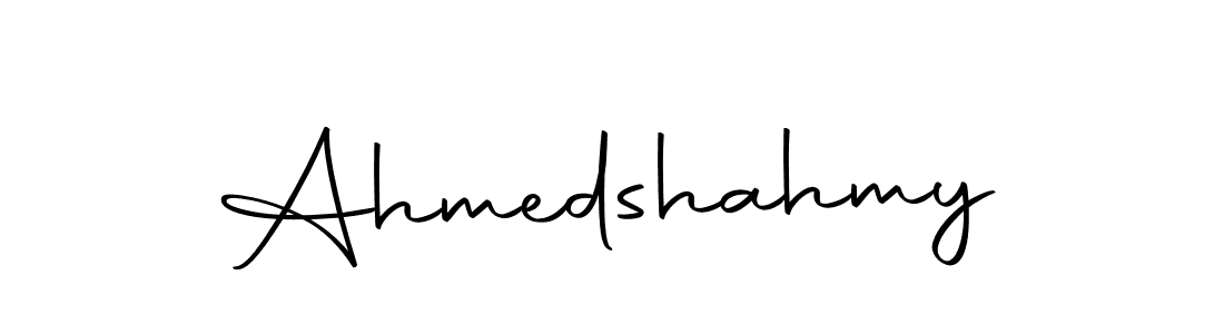 You should practise on your own different ways (Autography-DOLnW) to write your name (Ahmedshahmy) in signature. don't let someone else do it for you. Ahmedshahmy signature style 10 images and pictures png