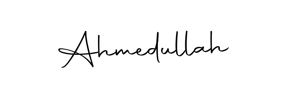 How to make Ahmedullah name signature. Use Autography-DOLnW style for creating short signs online. This is the latest handwritten sign. Ahmedullah signature style 10 images and pictures png