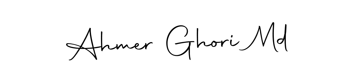 Also we have Ahmer Ghori Md name is the best signature style. Create professional handwritten signature collection using Autography-DOLnW autograph style. Ahmer Ghori Md signature style 10 images and pictures png