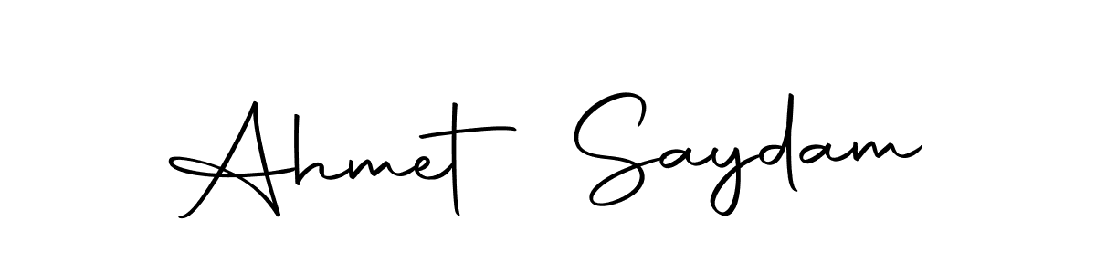 Use a signature maker to create a handwritten signature online. With this signature software, you can design (Autography-DOLnW) your own signature for name Ahmet Saydam. Ahmet Saydam signature style 10 images and pictures png
