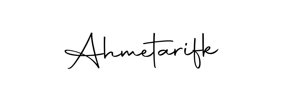 The best way (Autography-DOLnW) to make a short signature is to pick only two or three words in your name. The name Ahmetarifk include a total of six letters. For converting this name. Ahmetarifk signature style 10 images and pictures png