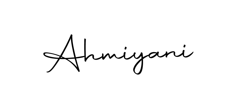 Make a beautiful signature design for name Ahmiyani. With this signature (Autography-DOLnW) style, you can create a handwritten signature for free. Ahmiyani signature style 10 images and pictures png