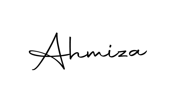 Design your own signature with our free online signature maker. With this signature software, you can create a handwritten (Autography-DOLnW) signature for name Ahmiza. Ahmiza signature style 10 images and pictures png