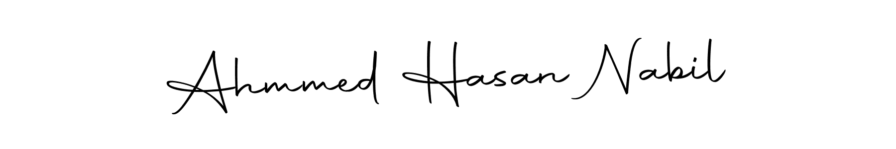 Design your own signature with our free online signature maker. With this signature software, you can create a handwritten (Autography-DOLnW) signature for name Ahmmed Hasan Nabil. Ahmmed Hasan Nabil signature style 10 images and pictures png