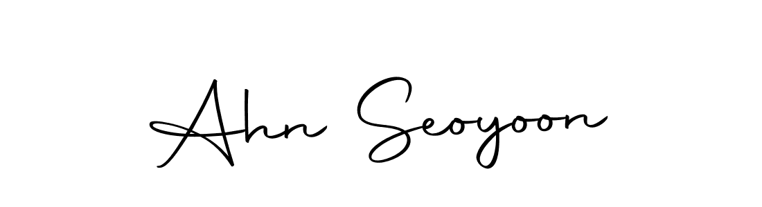 Design your own signature with our free online signature maker. With this signature software, you can create a handwritten (Autography-DOLnW) signature for name Ahn Seoyoon. Ahn Seoyoon signature style 10 images and pictures png