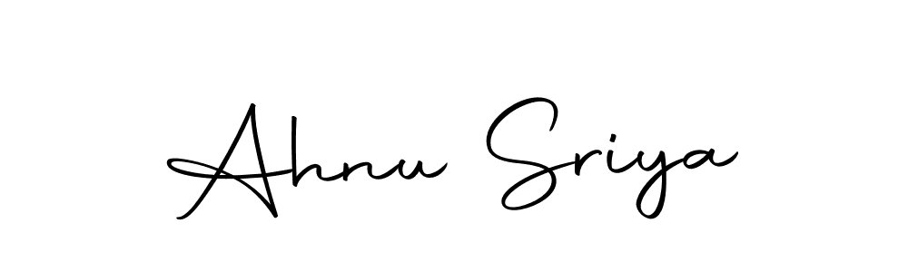 Design your own signature with our free online signature maker. With this signature software, you can create a handwritten (Autography-DOLnW) signature for name Ahnu Sriya. Ahnu Sriya signature style 10 images and pictures png