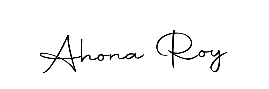 Use a signature maker to create a handwritten signature online. With this signature software, you can design (Autography-DOLnW) your own signature for name Ahona Roy. Ahona Roy signature style 10 images and pictures png