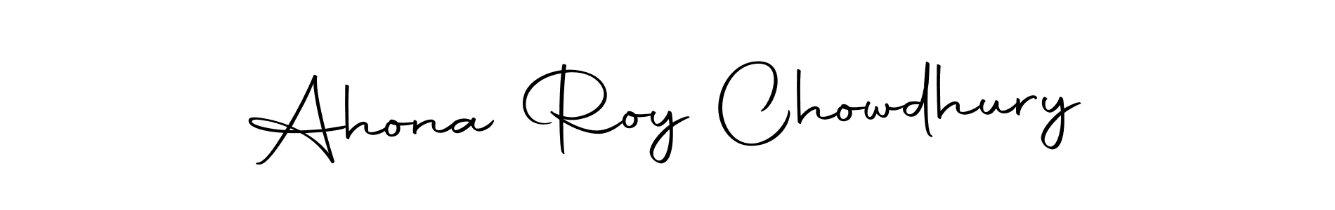 Design your own signature with our free online signature maker. With this signature software, you can create a handwritten (Autography-DOLnW) signature for name Ahona Roy Chowdhury. Ahona Roy Chowdhury signature style 10 images and pictures png