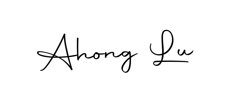 Ahong Lu stylish signature style. Best Handwritten Sign (Autography-DOLnW) for my name. Handwritten Signature Collection Ideas for my name Ahong Lu. Ahong Lu signature style 10 images and pictures png