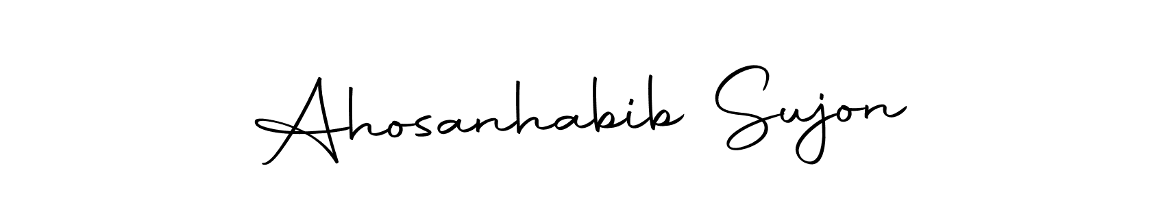 Design your own signature with our free online signature maker. With this signature software, you can create a handwritten (Autography-DOLnW) signature for name Ahosanhabib Sujon. Ahosanhabib Sujon signature style 10 images and pictures png