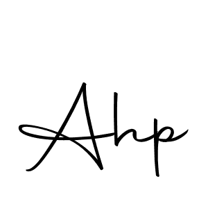 Design your own signature with our free online signature maker. With this signature software, you can create a handwritten (Autography-DOLnW) signature for name Ahp. Ahp signature style 10 images and pictures png